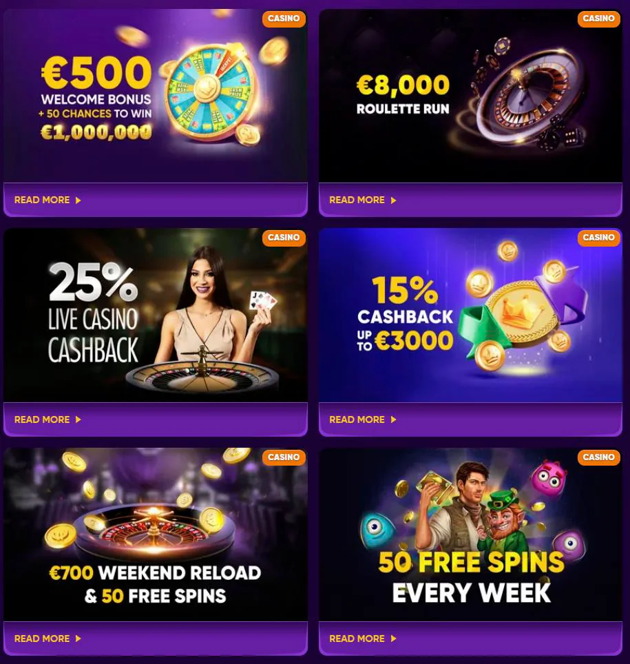 bonus list kingmaker casino