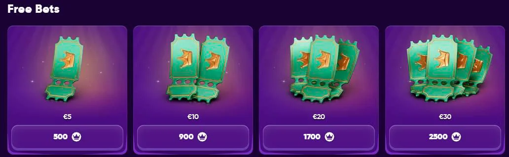 free bets kingmaker casino